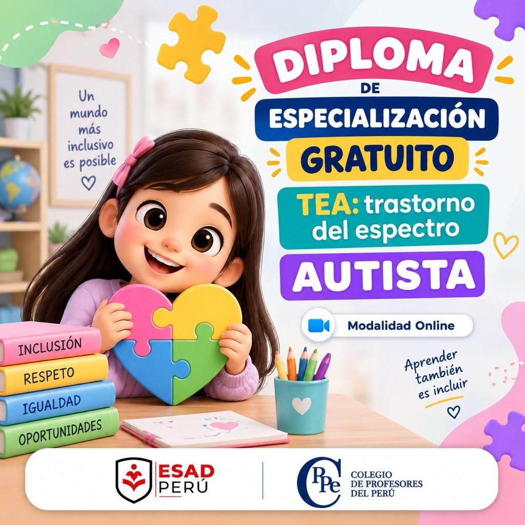 DIPLOMA DE ESPECIALIZACIÓN GRATUITO🎓 TRASTORNO DEL ESPECTRO AUTISTA (TEA)