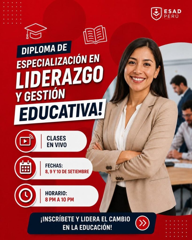🎓 ¡CURSO GRATUITO EN LIDERAZGO Y GESTIÓN EDUCATIVA! 📚