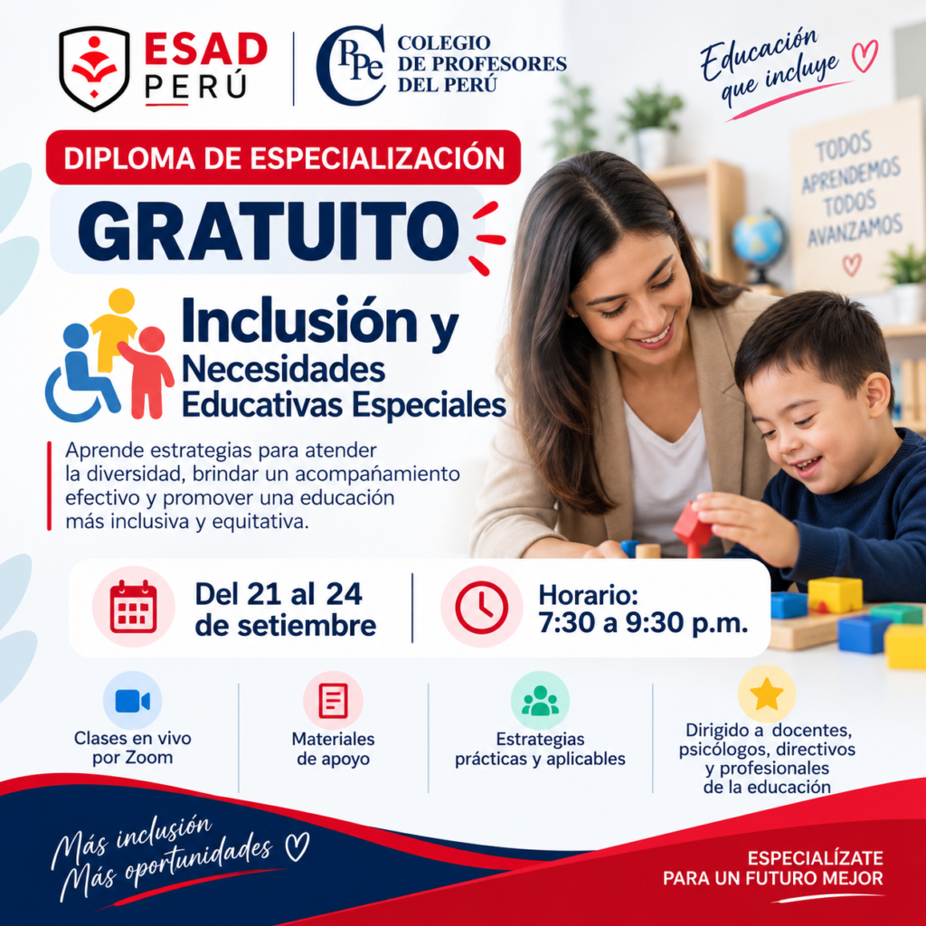 📚✨ Diploma de Especializaciòn en  Inclusión y Necesidades Educativas Especiales